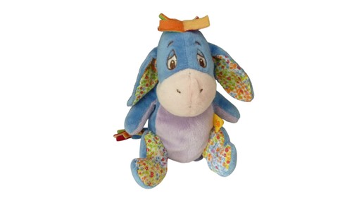 Peluche bourriquet bleu violet