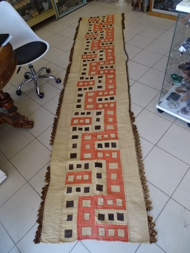 Tenture raphia art tribal - art,