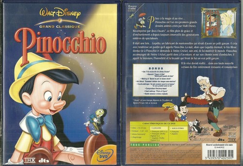 Dvd pinocchio walt disney - -,
