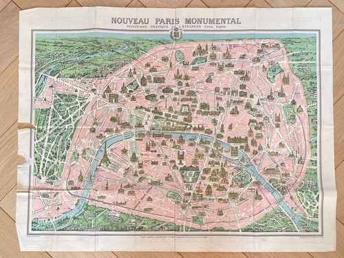 Plan nouveau paris monumental - paris,
