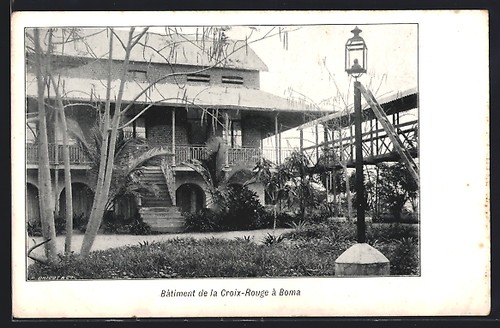 Cpa boma bâtiment la - cpa, boma,