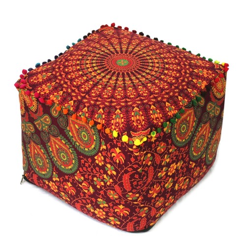 Housse pouf mandala - mandala, meroon