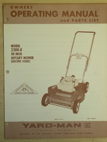 Vintage yard man rotary - 20",