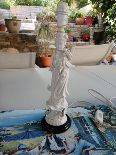 Lampe sur pied enporcelaine - pied,