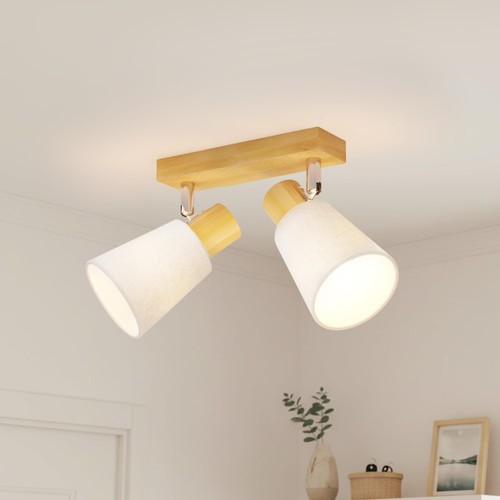 Plafonnier bois spots e14 - 2,