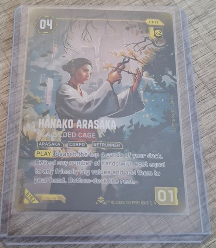 Cyberpunk tcg hanako arasaka - cyberpunk,