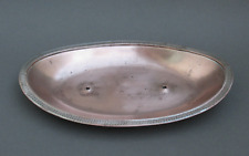 Copper oval tray for altar burettes, Gandan goldsmith, 19th century