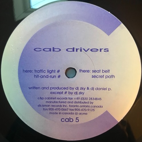 Vinyle cab drivers - ep,