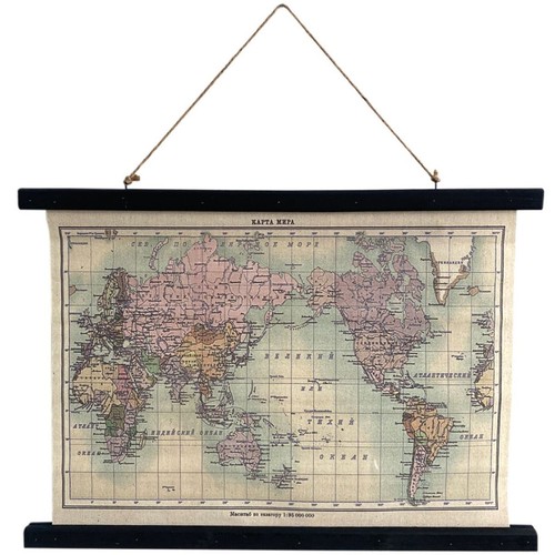 Toile déco carte - déco, du