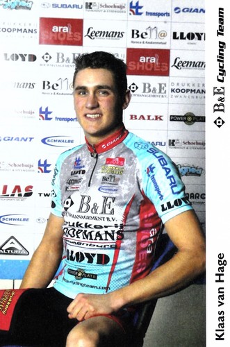 Cyclisme carte cycliste klaas - cyclisme,