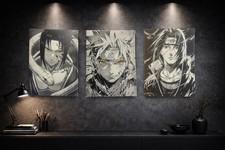 Lot de 3 Tableaux Naruto