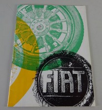 1969 Fiat Model Overview Brochure with 500, 850, 1100, 124, 125, 238, Dino...