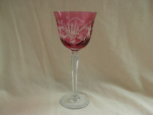 Verre vin cristal taille - a, en