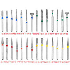 50pcs Dental FG Diamond Burs for High Speed Handpiece Friction Grip 1.6MM Bur