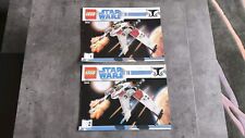 VINTAGE LEGO STAR WARS 7674 V-19 TORRENT SHIP LOT 2 INSTRUCTIONS MANUAL BE