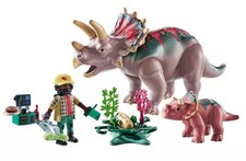 Playmobil Dinos Set 71821 Triceratops Famille et Chercheur Neuf Sans Boîte