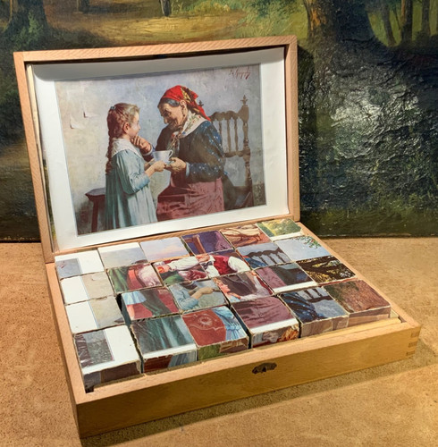 Ancienne boite jeu cube - ancienne,