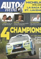 AUTO HEBDO N°1573 NOUVELLE-ZELANDE / TVR SAGARIS / 207 SPIDER / G.P DE MACAO