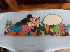 VINTAGE, GRAND PORTE MANTEAUX EN BOIS, MICKEY, 6 SUPPORTS