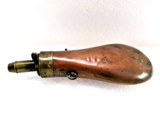 Poire à poudre en cuivre et