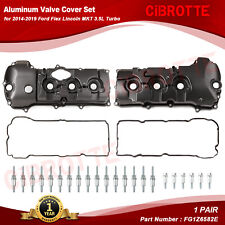 Left&Right Valve Cover w/ Gasket for 2014-2019 Ford Flex Lincoln MKT 3.5L Turbo