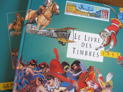 Livre des timbres - des, france