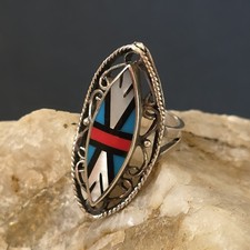 Bague Amérindienne Zuni