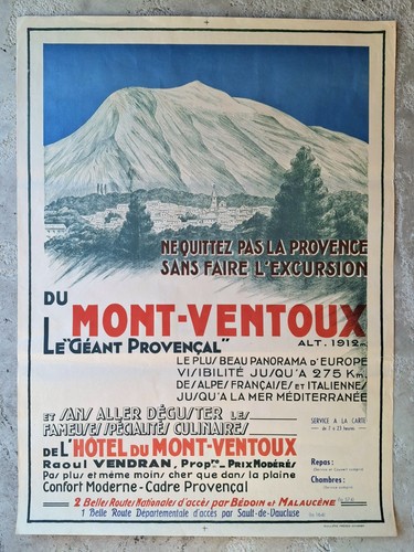 Mont ventoux affiche - mont,