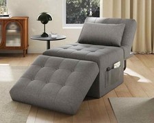 Versatile Adjustable Grey Chaise Lounge