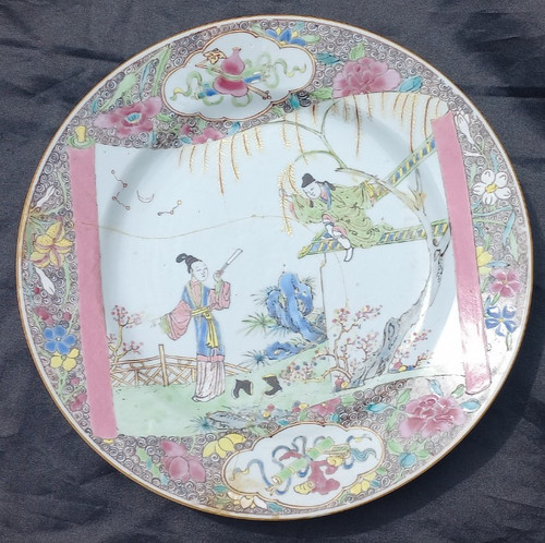 Assiette porcelaine chinoise