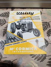 Rare brochure  PROSPECTUS TRACTEUR IH Mc Cormick Années 50 Original 