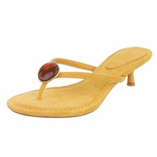 Paire de tongs jaunes pour