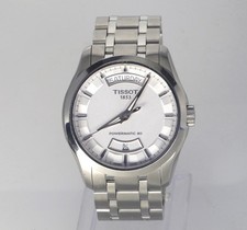 TISSOT 41mm Couturier POWERMATIC 80 T035407 DAY DATE White Dial Mens Swiss Watch