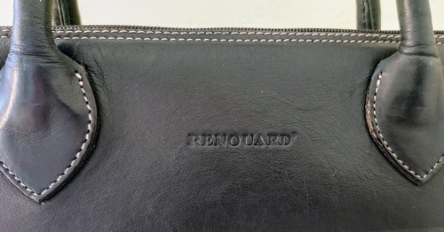 Sac main cuir - à, bleu
