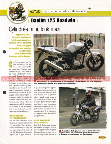 Daelim 125 roadwin modèle - daelim,