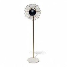 Lampadaire fleur doré pied