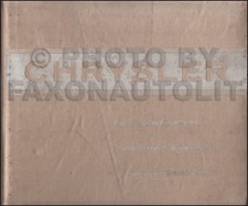 1959 Chrysler Color Combinations and Upholstery Selections Dealer Album Original