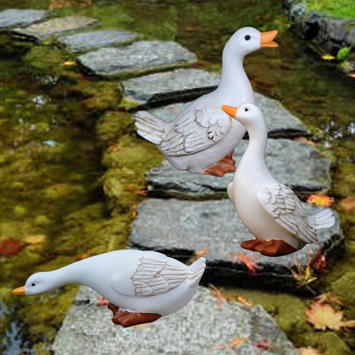 Statue canard résine 3 - résine,,