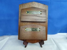 Ancien porte-journaux et magazine Art Déco en bois