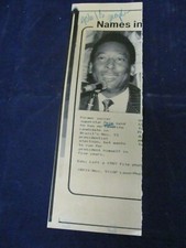 Vintage Soccer legend Pele news conference 87' Vintage Wire Press Photo