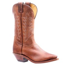 4945 Bottes Boulet western country bout pointue marron femme