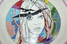 Assiette émaux de longwy St Jean L'aigle N°34/100 ,assiette signée ,26 cm