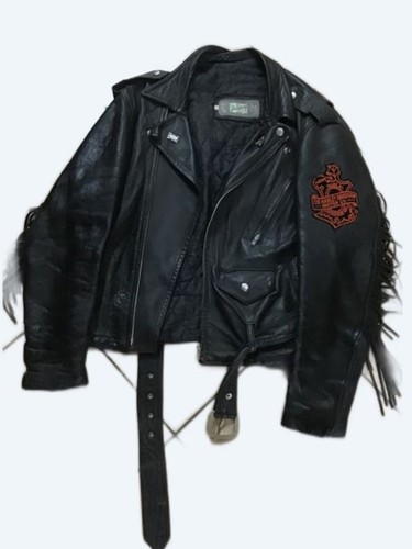 Blouson veste cuir noir - blouson,