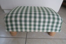 Repose-pieds rembourré en bois