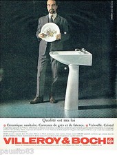 1963 ADVERTISING ADVERTISEMENT 026 Villeroy & Boch ceramic sanitary dishes