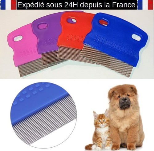 Peigne anti puces chien chat - peigne,