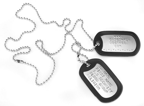 Collier plaque militaire dog - plaque,