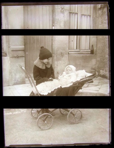 Photo negative glass plate - negative,