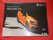Renault Megane RS R.S. 2017 Depliant Folleto Poster Brochure