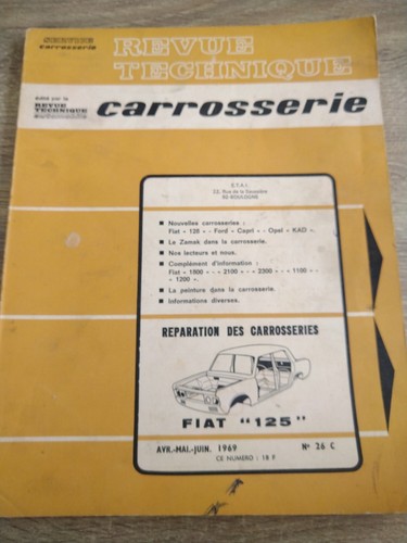 Fiat 125 revue - fiat, technique